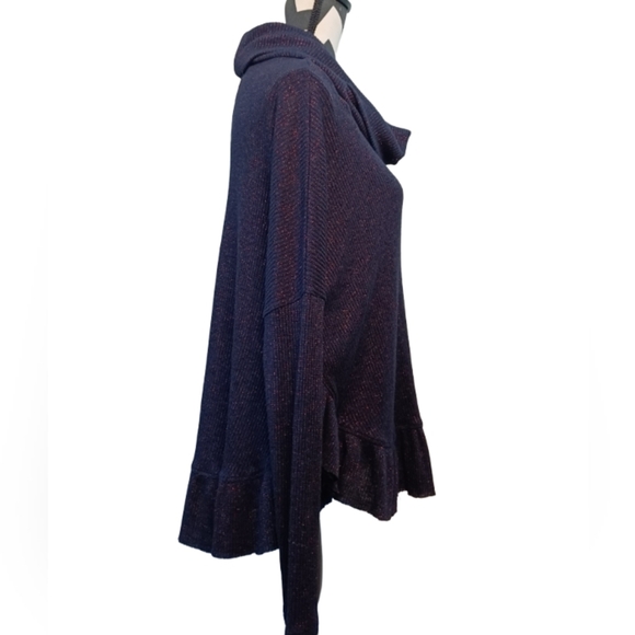 Anthropologie 9-H15 STCL Orley Metallic Cowl Neck Sweater - Picture 9 of 16